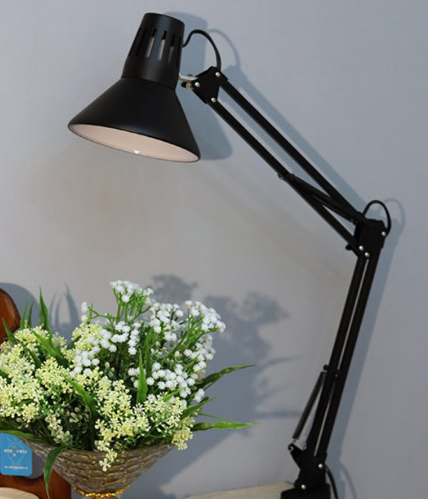 마초 클램프 집게, 책상스탠드 (화이트, 블랙)